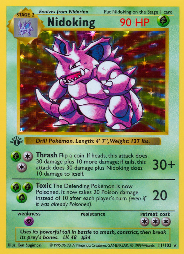 Nidoking — Base #011 / 102