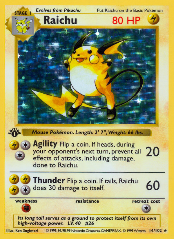 Raichu — Base #014 / 102