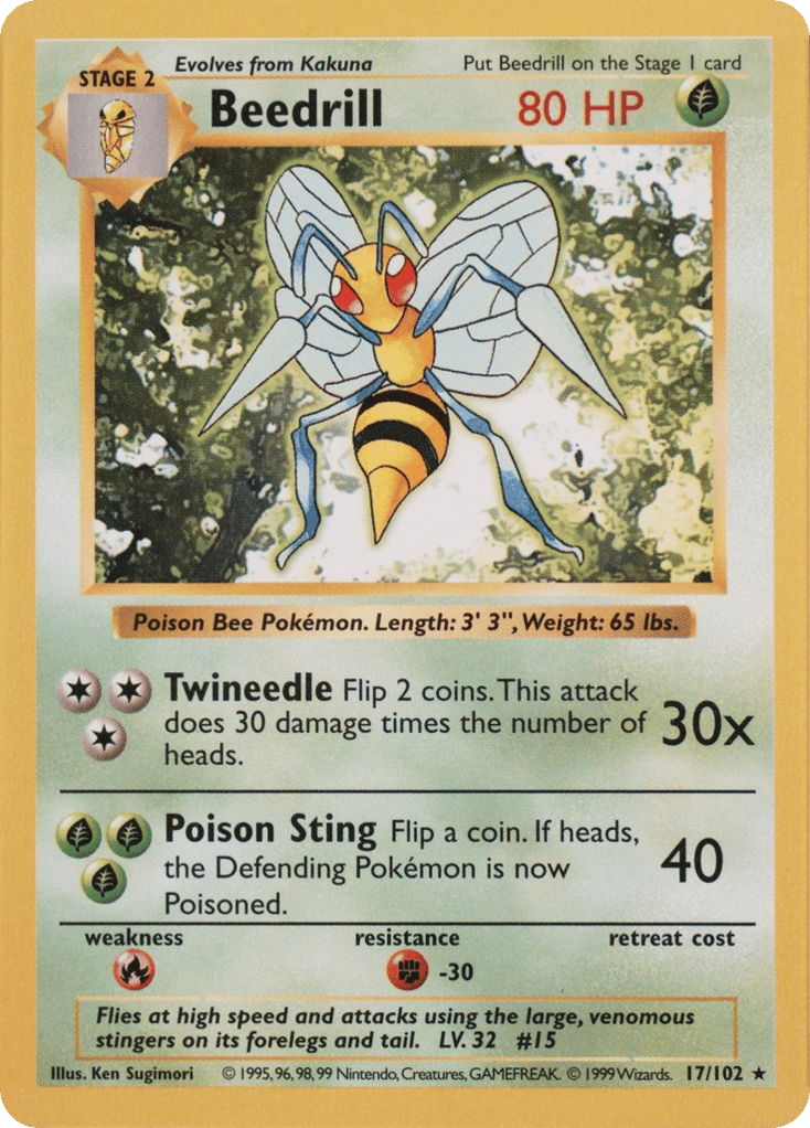 Beedrill — Base #017 / 102