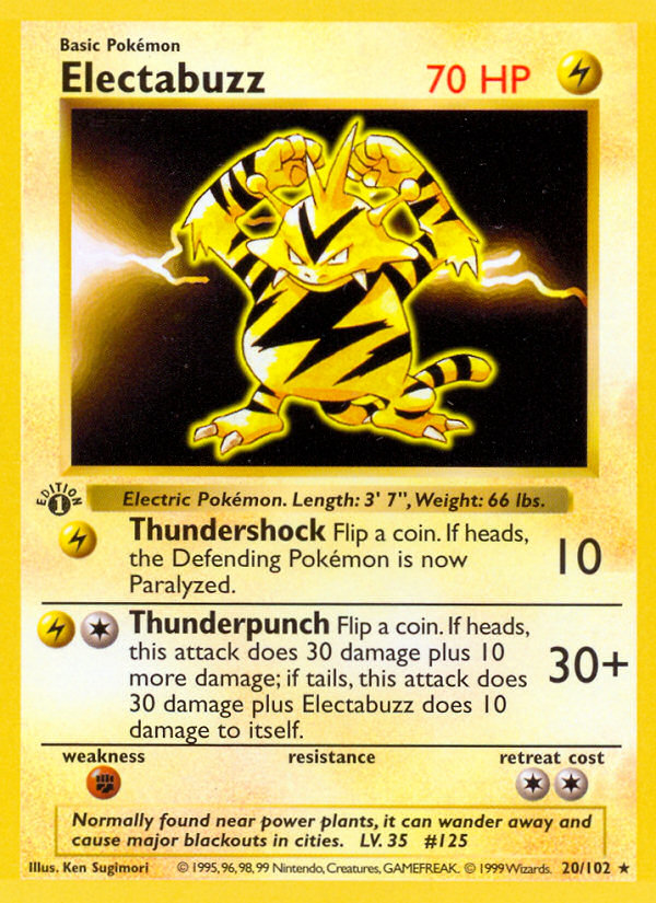 Electabuzz — Base #020 / 102