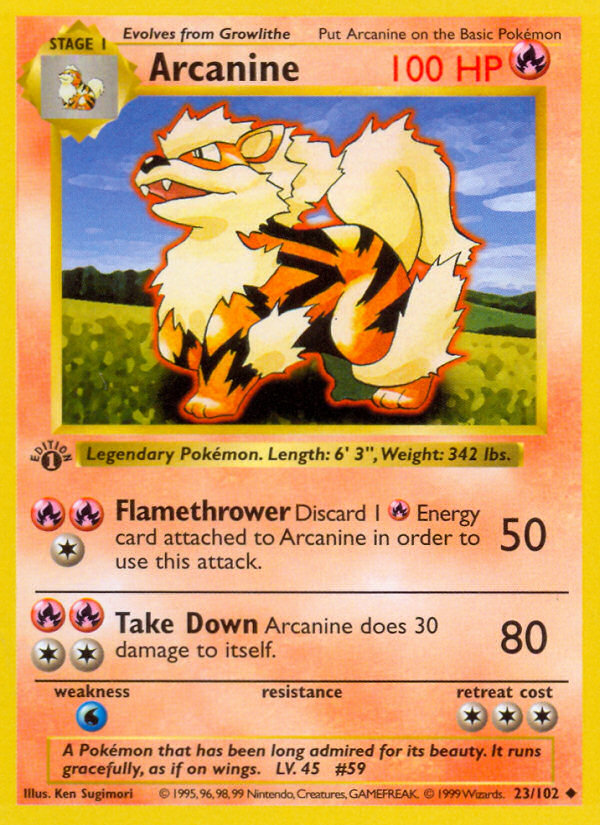 Arcanine — Base #023 / 102