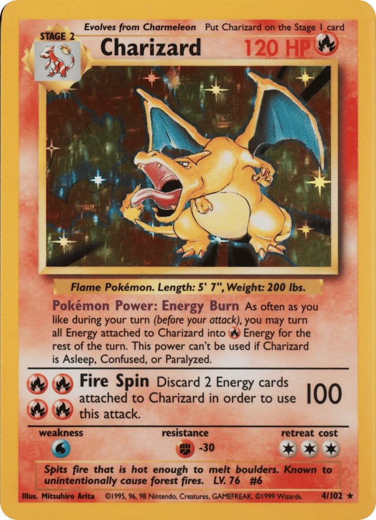 Charizard — Base #004 / 102