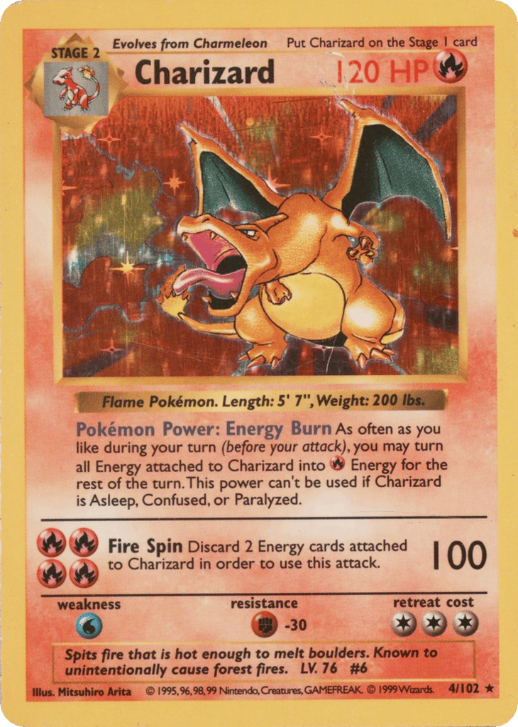 Charizard — Base #004 / 102