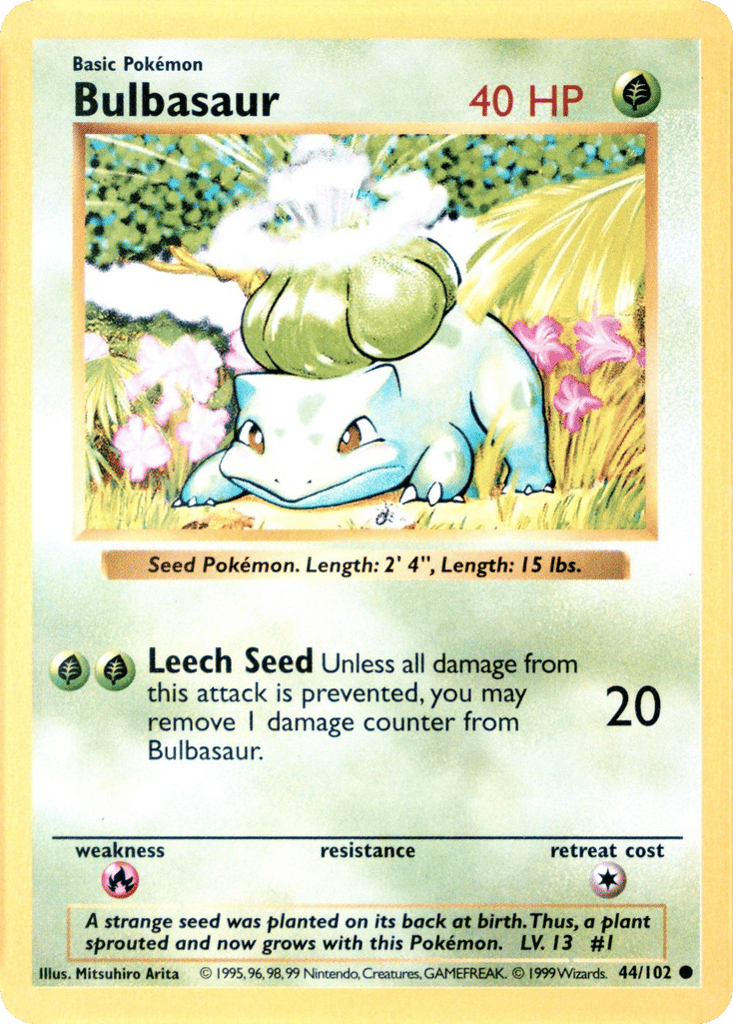 Bulbasaur — Base #044 / 102
