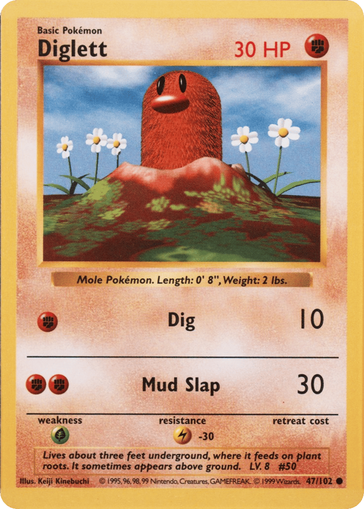 Diglett — Base #047 / 102