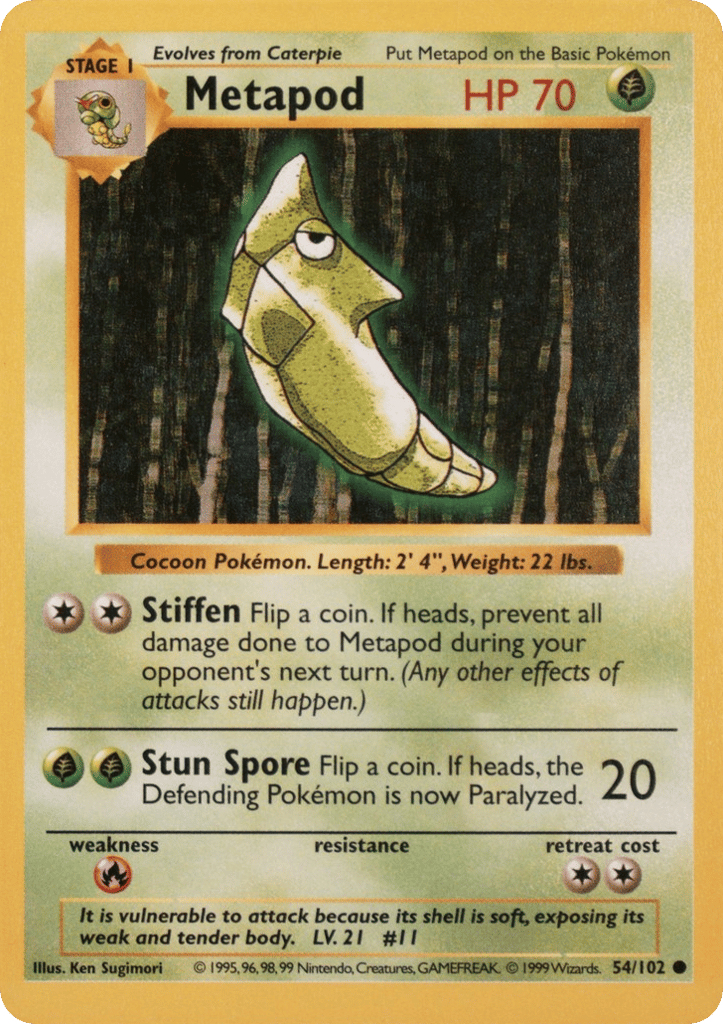 Metapod — Base #054 / 102