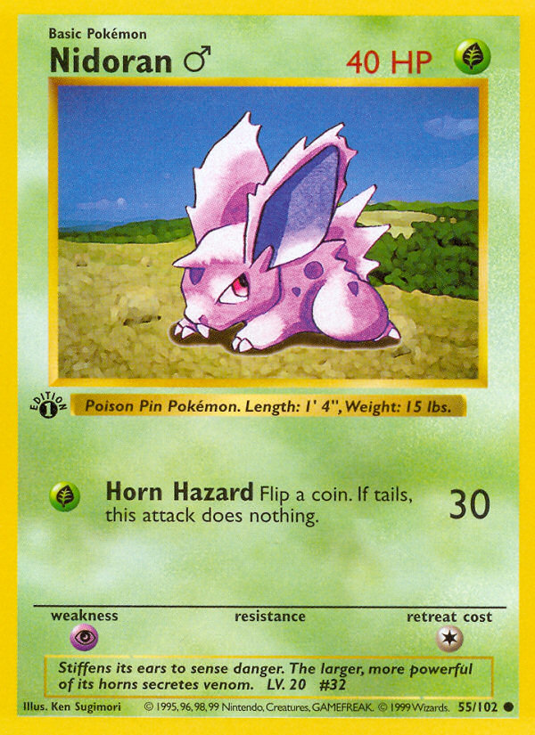 Nidoran ♂ — Base #055 / 102
