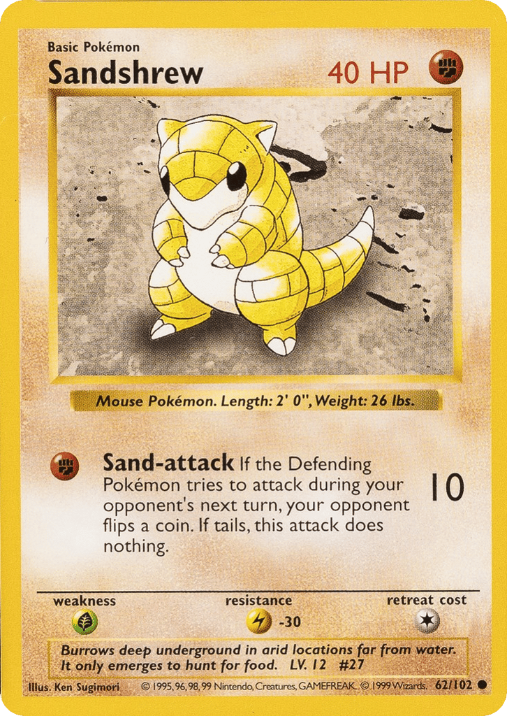 Sandshrew — Base #062 / 102
