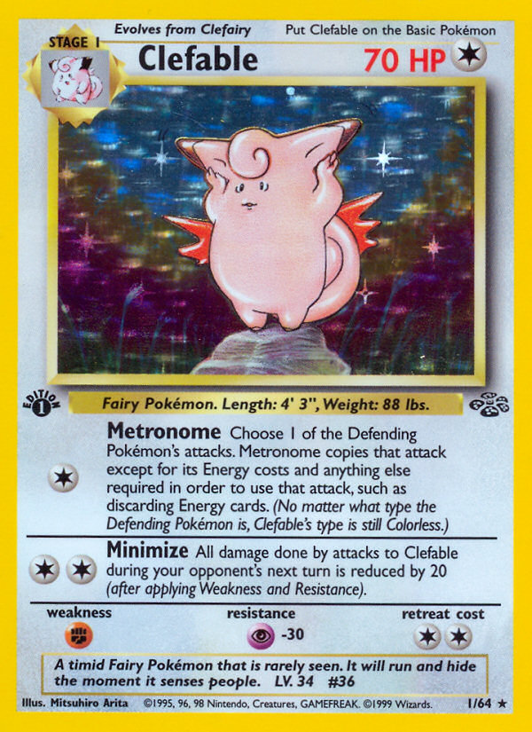 Clefable — Jungle #001 / 64