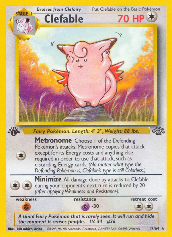Clefable — Jungle #017 / 64