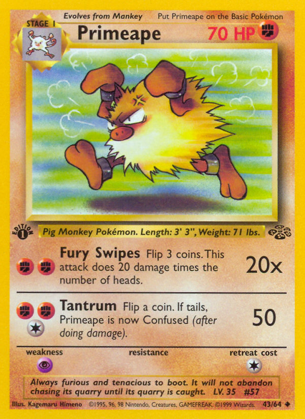 Primeape — Jungle #043 / 64