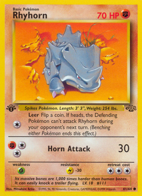Rhyhorn — Jungle #061 / 64