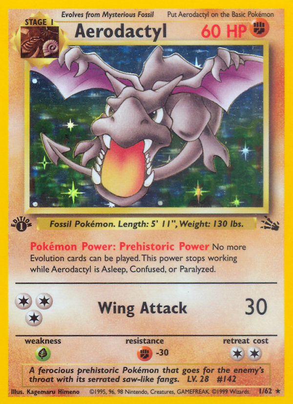 Aerodactyl — Fossil #001 / 62