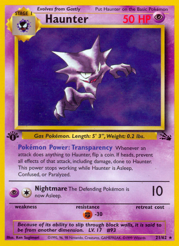 Haunter — Fossil #021 / 62