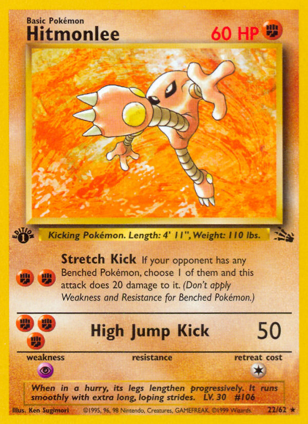 Hitmonlee — Fossil #022 / 62