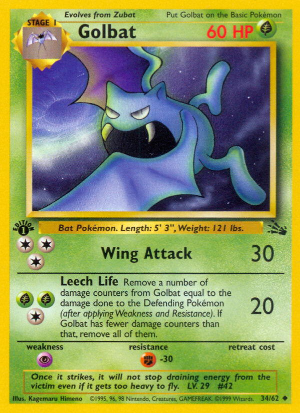 Golbat — Fossil #034 / 62