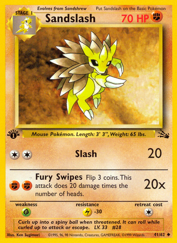 Sandslash — Fossil #041 / 62