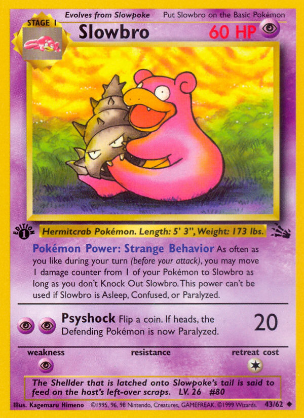 Slowbro — Fossil #043 / 62