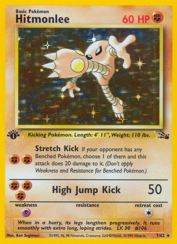 Hitmonlee — Fossil #007 / 62