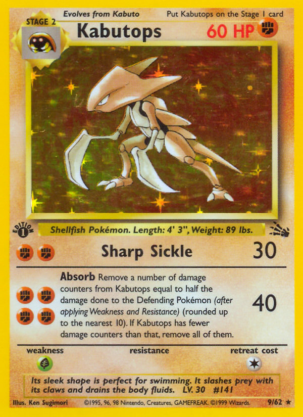 Kabutops — Fossil #009 / 62