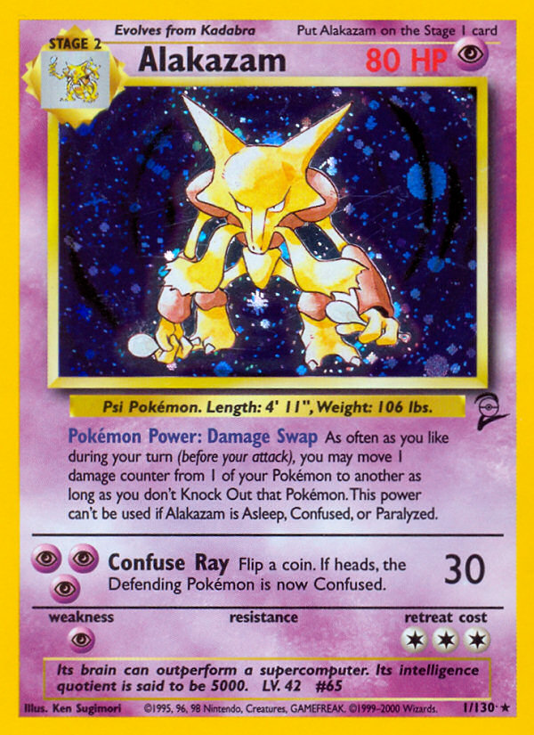 Alakazam — Base Set 2 #001 / 130