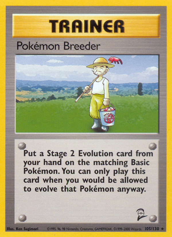 Pokémon Breeder — Base Set 2 #105 / 130