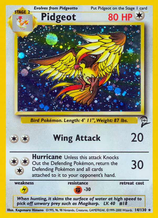 Pidgeot — Base Set 2 #014 / 130