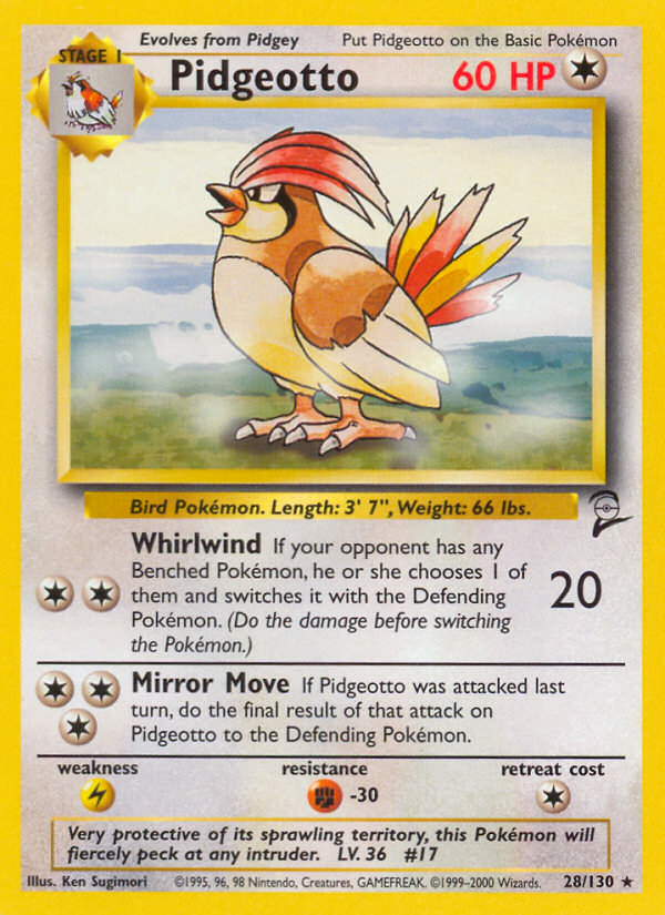 Pidgeotto — Base Set 2 #028 / 130