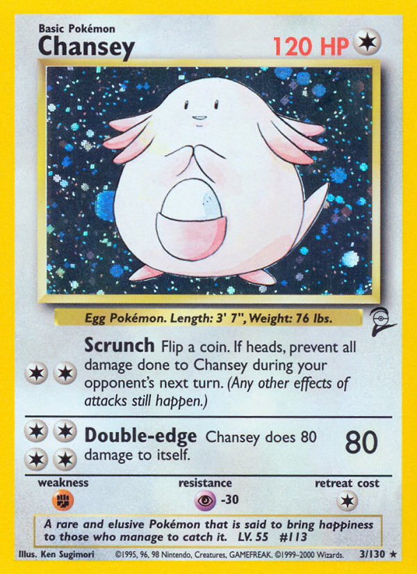 Chansey — Base Set 2 #003 / 130