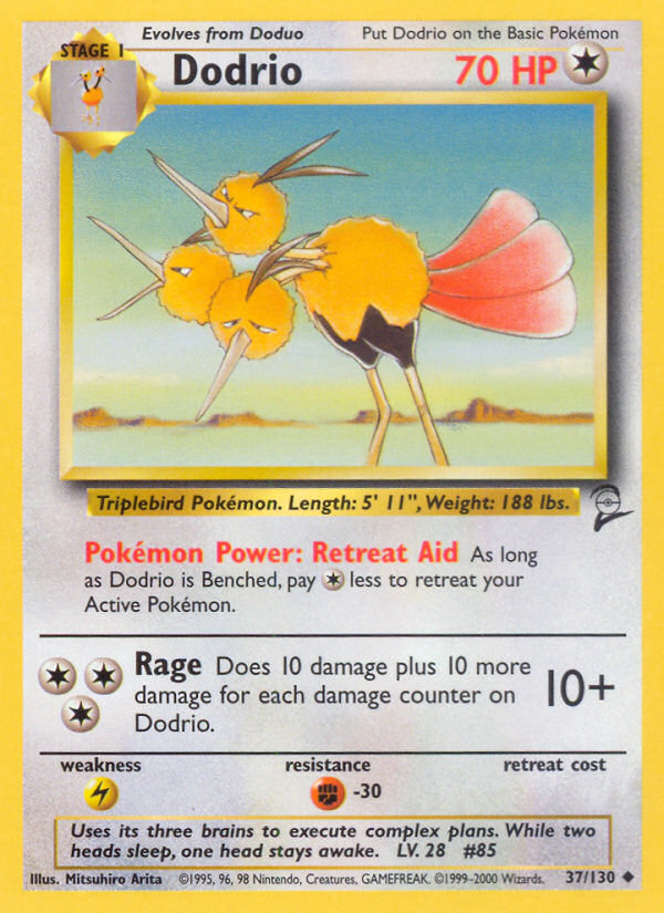 Dodrio — Base Set 2 #037 / 130