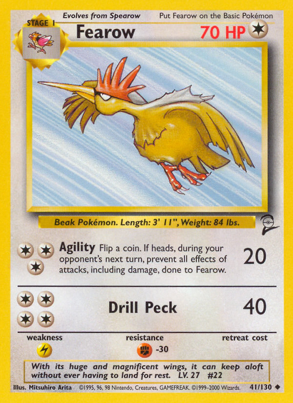 Fearow — Base Set 2 #041 / 130