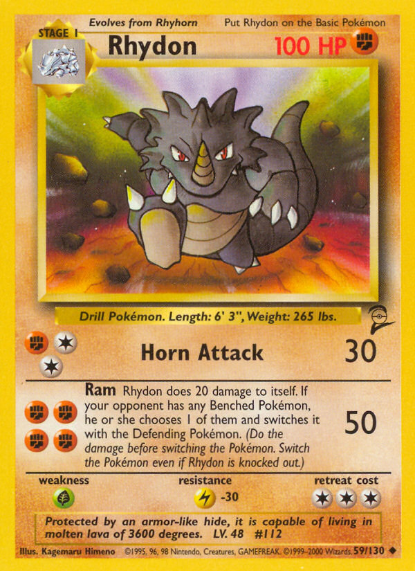 Rhydon — Base Set 2 #059 / 130