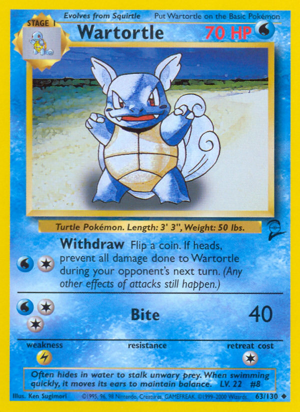 Wartortle — Base Set 2 #063 / 130