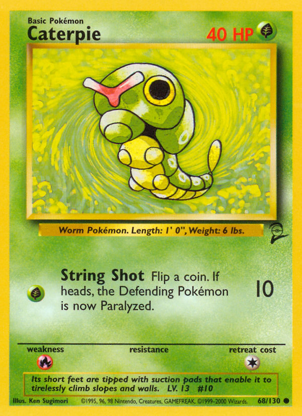 Caterpie — Base Set 2 #068 / 130