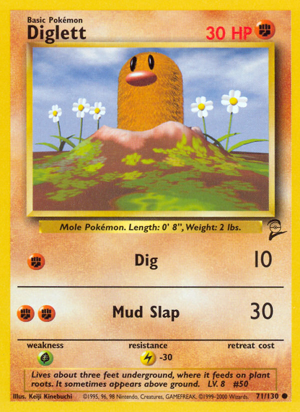 Diglett — Base Set 2 #071 / 130