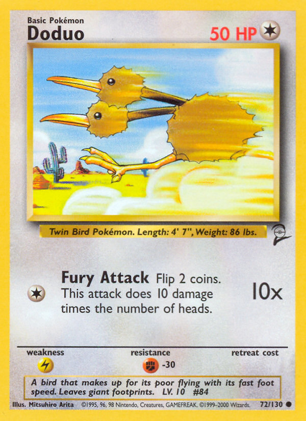 Doduo — Base Set 2 #072 / 130