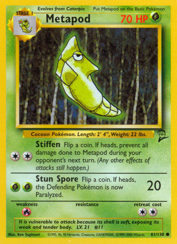 Metapod — Base Set 2 #081 / 130