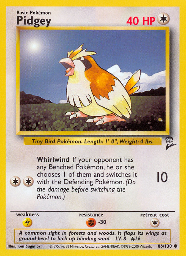 Pidgey — Base Set 2 #086 / 130