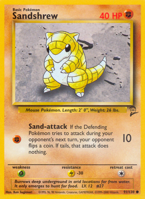 Sandshrew — Base Set 2 #091 / 130