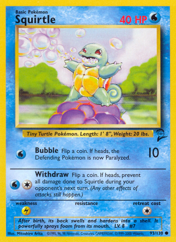 Squirtle — Base Set 2 #093 / 130