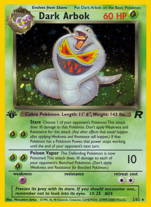 Dark Arbok — Team Rocket #002 / 82