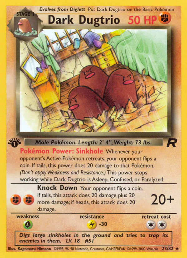 Dark Dugtrio — Team Rocket #023 / 82