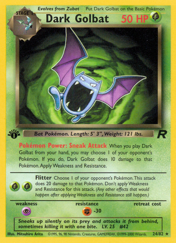 Dark Golbat — Team Rocket #024 / 82