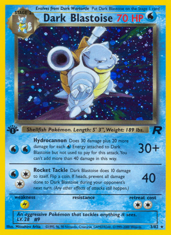 Dark Blastoise — Team Rocket #003 / 82