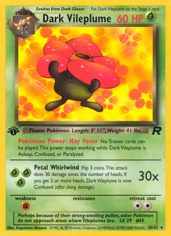 Dark Vileplume — Team Rocket #030 / 82