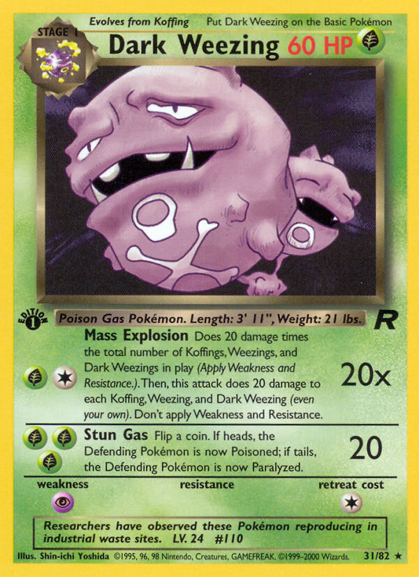 Dark Weezing — Team Rocket #031 / 82