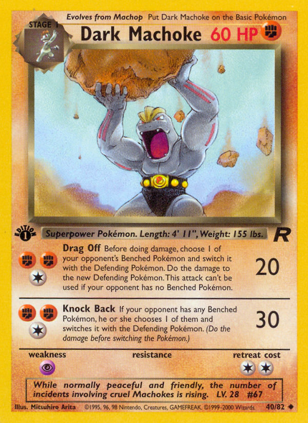 Dark Machoke — Team Rocket #040 / 82
