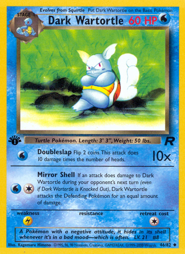 Dark Wartortle — Team Rocket #046 / 82