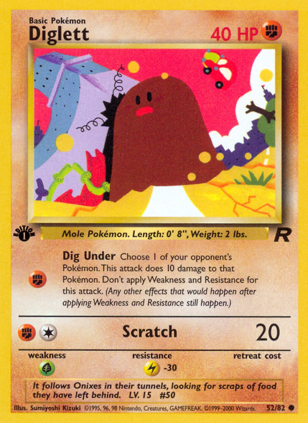 Diglett — Team Rocket #052 / 82