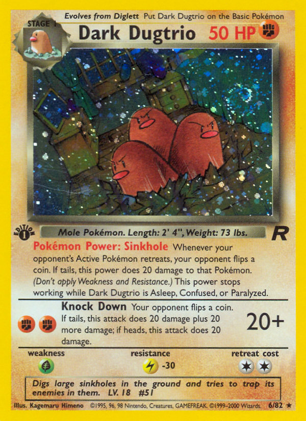 Dark Dugtrio — Team Rocket #006 / 82